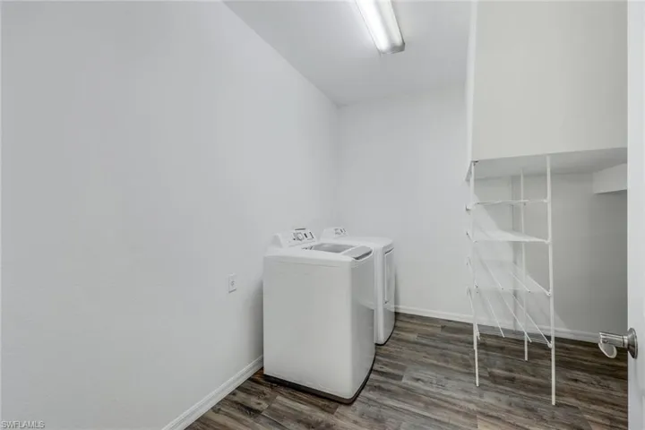 Large laundry area with lots of storage!