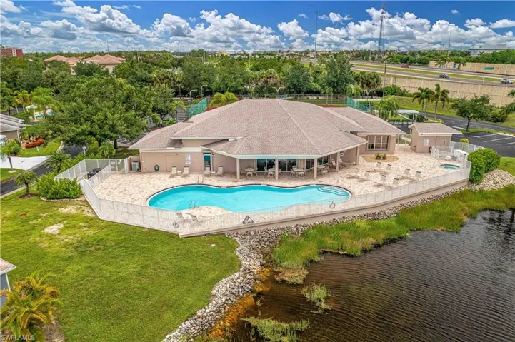 View of pool with a patio