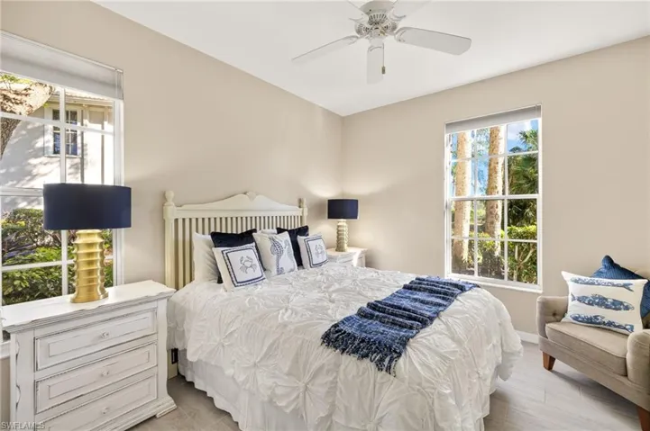 Bedroom featuring a ceiling fan