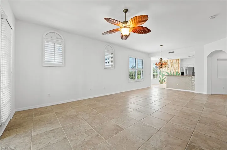 This is an end unit which is the largest floorplan and lots of natural light. Plantation shutters.
