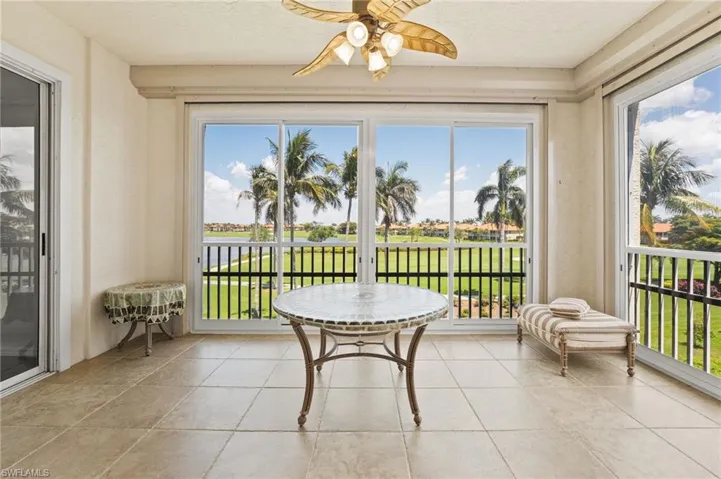 Awe-inspiring views! Hurricane protection. The lanai is enclosed with plexiglass so you can either enclose it or open for the warm Florida breezes!