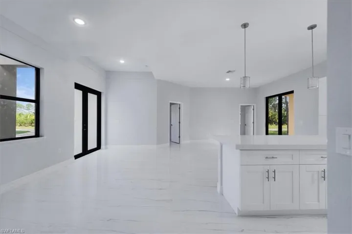Hall with french doors