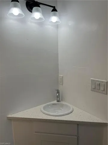 Bathroom featuring vanity