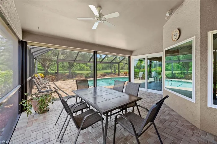 Large covered area on lanai