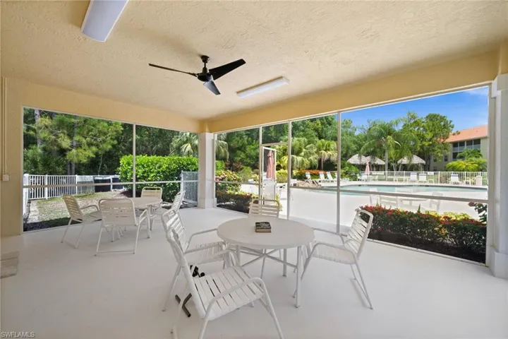 Pool side Shady social room