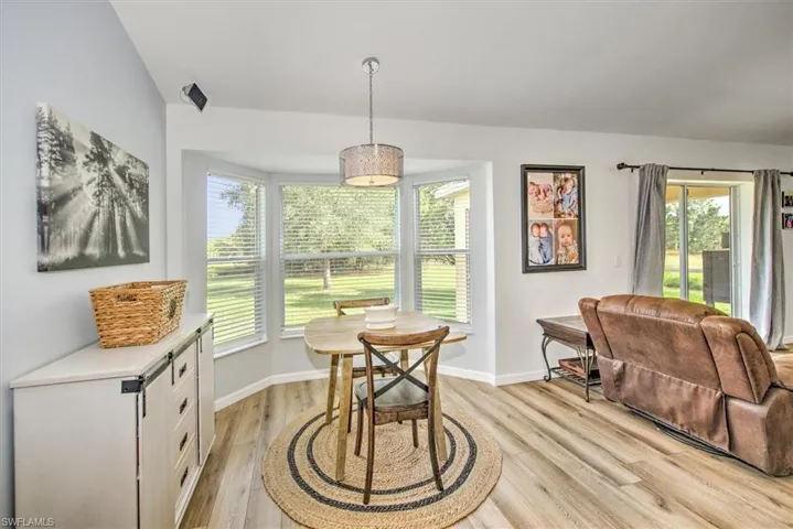 Dining room featuring light hardwood / wood-style flooring