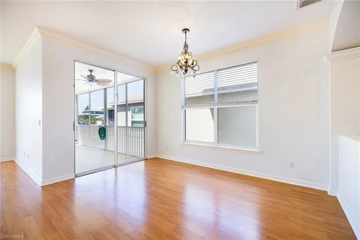 Dining area off kitchen