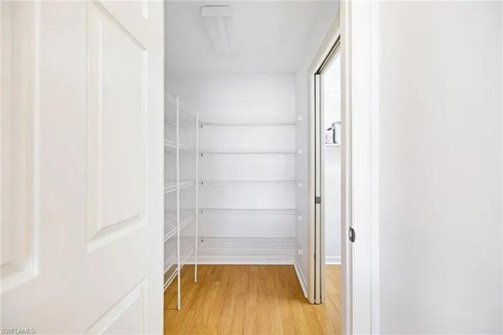 Large walk in pantry.