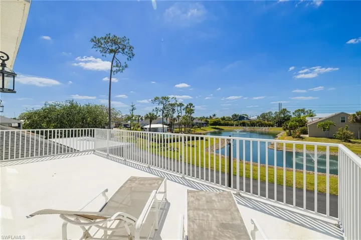 Large private balcony off master bedroom