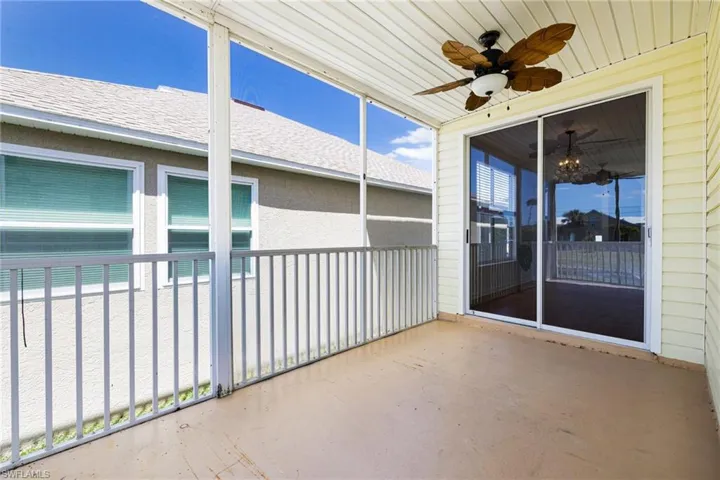 Patio off dining area