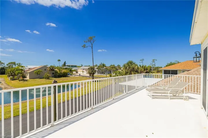 Large private balcony off master bedroom