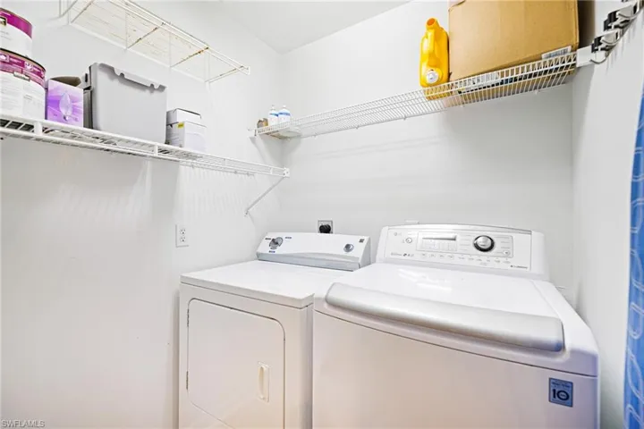 Laundry off pantry area.