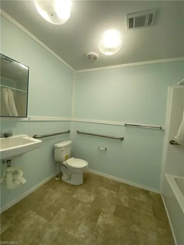 Bathroom with separate shower and tub and toilet