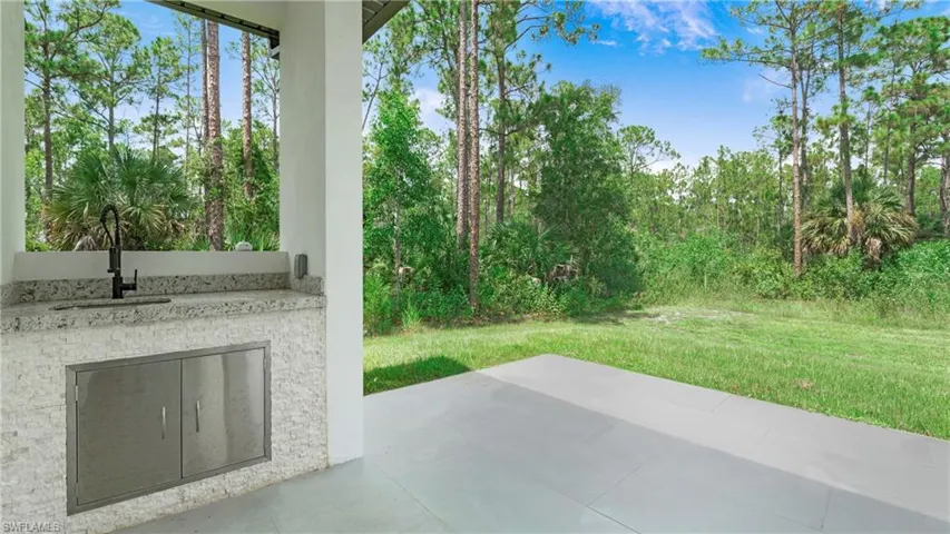 View of patio / terrace with a sink