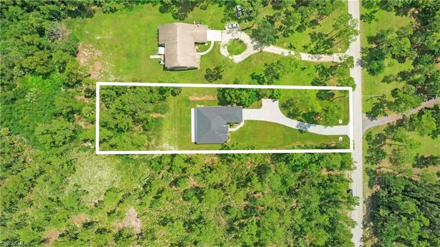 View of property location with property boundaries highlighted