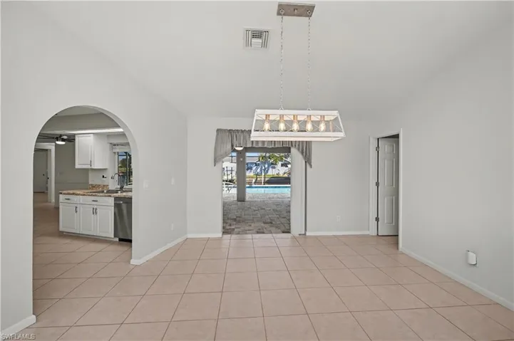 Separate Dining Area with Sliders