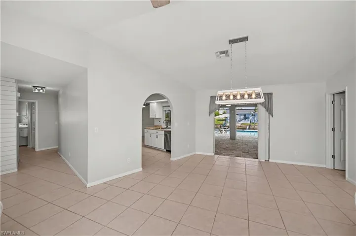 Spacious and Open Dining and Living Room Area