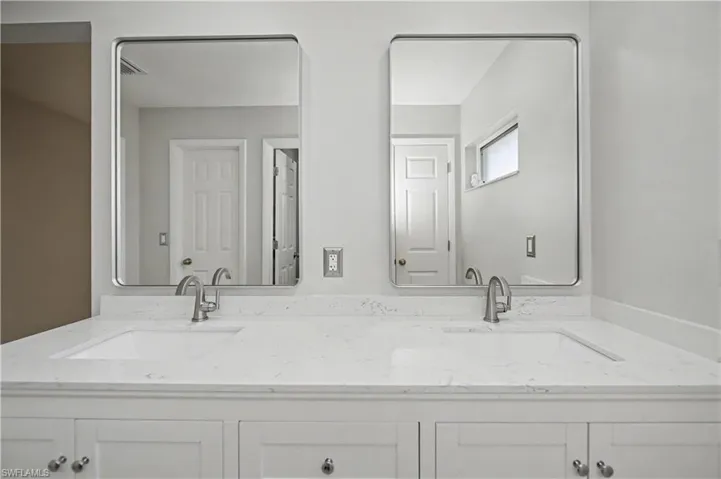 Updated Primary Bathroom with Dual Sinks