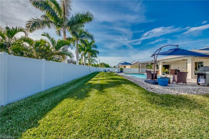 Looking west with a very wide backyard!