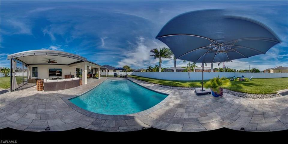Panoramic view of the entire back yard!  Heaven on earth!