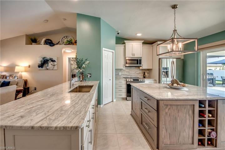 Custom kitchen. lighting and every detail perfectly thought out!  Lots of counter space and storage space also!