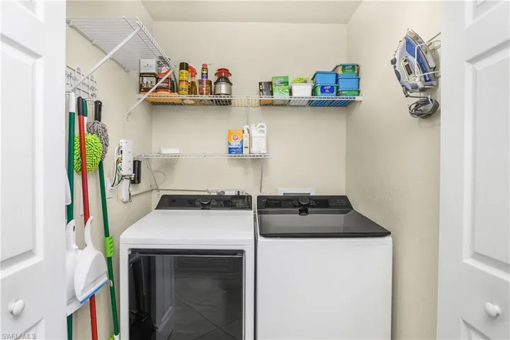Washroom with washing machine anddryer