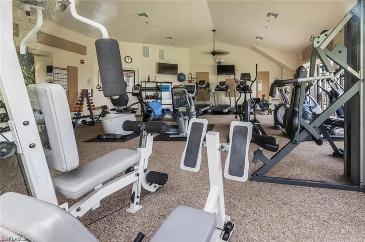 Fitness center in the clubhouse,