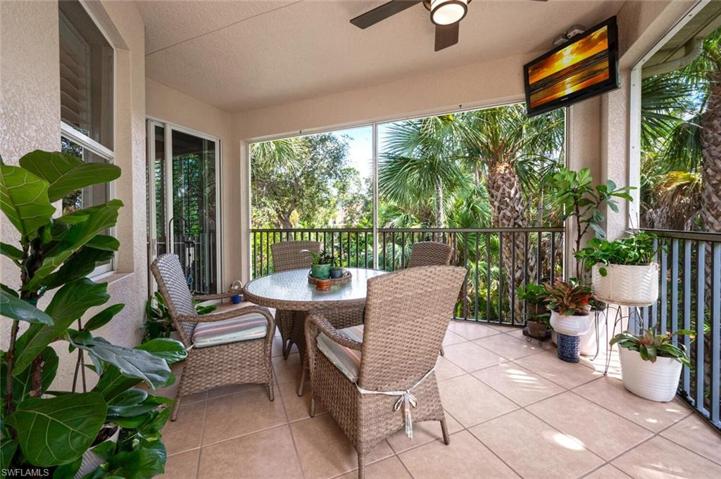 Lanai has Space for both Dining & Living Areas.