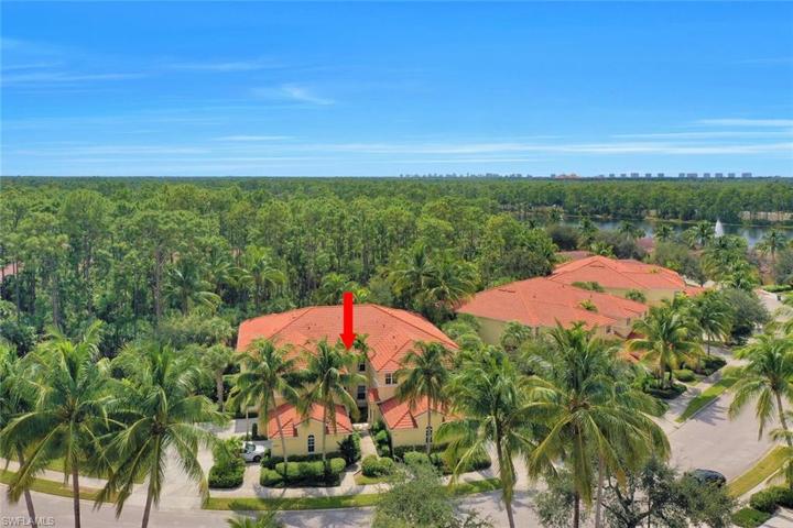 Aerial View. Lush Tropical Landscaping.