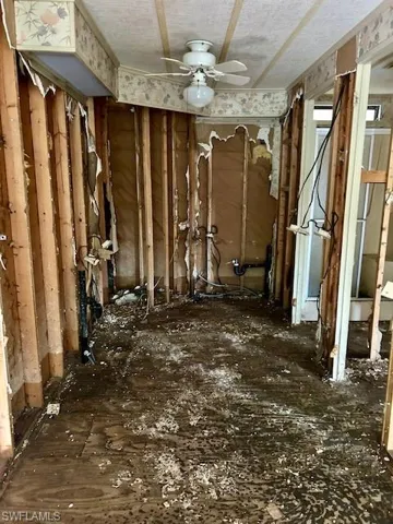 Miscellaneous room featuring a ceiling fan