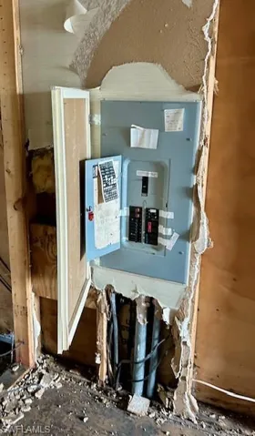 Utility room featuring electric panel