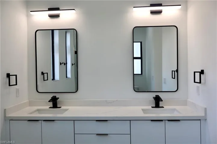 Bathroom with double vanity