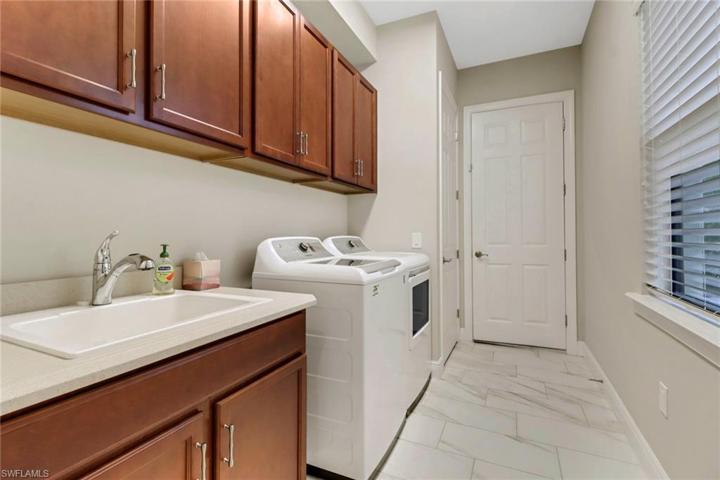 spacious laundry room