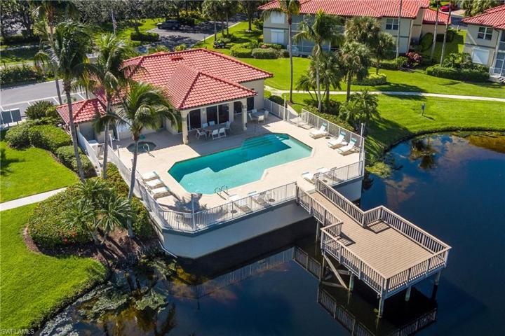 community house, pool and lake