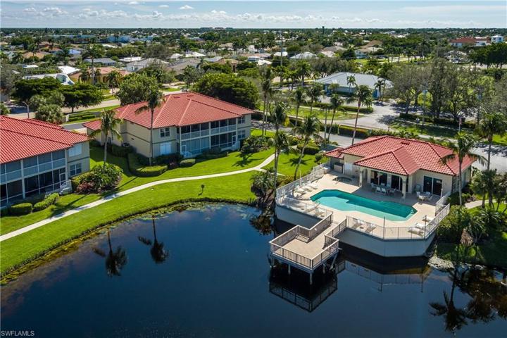 community house, pool and lake