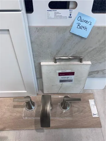 Owner's bath - design selections