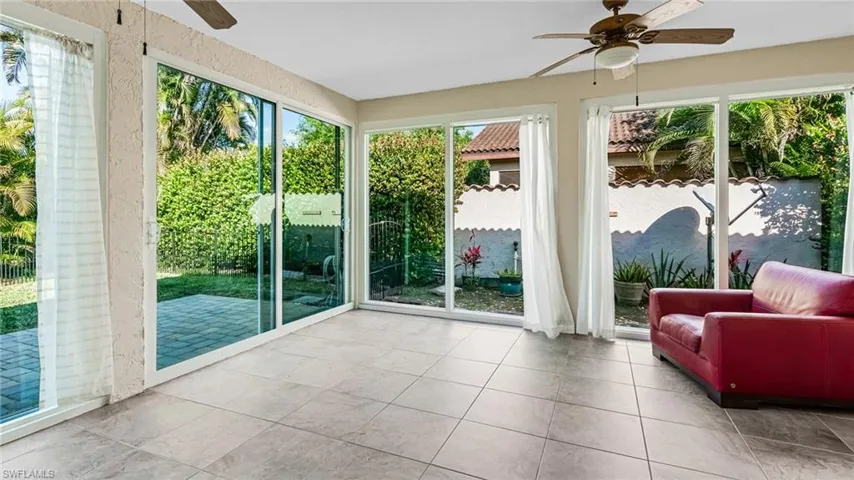 Beautiful Den w/ Large sliders/windows