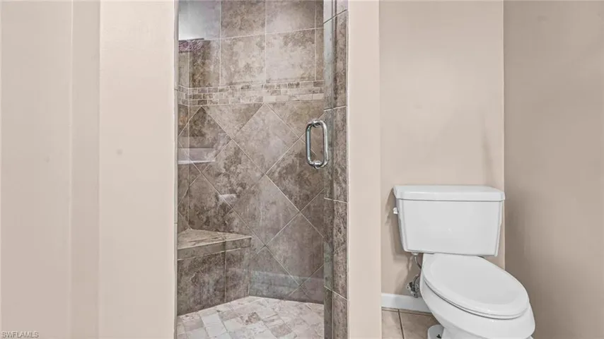 Master shower