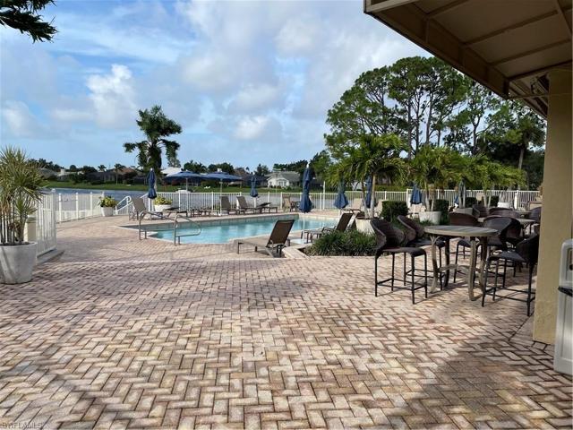 Patio and pool area