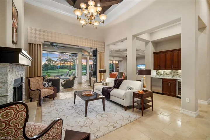 Twilight sitting room