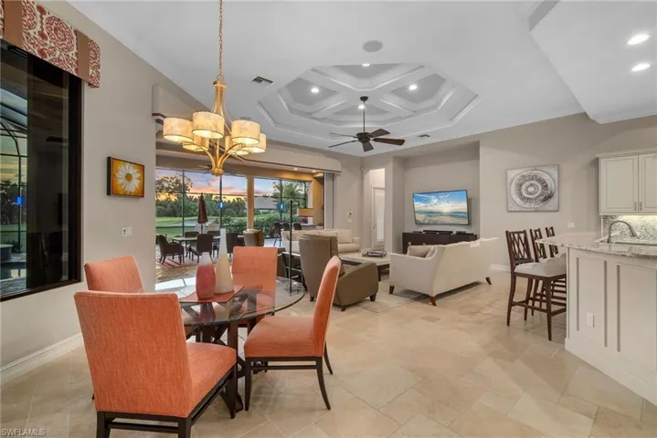 twilight living room shot