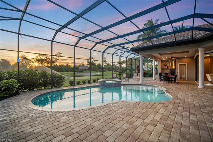 twilight pool shot