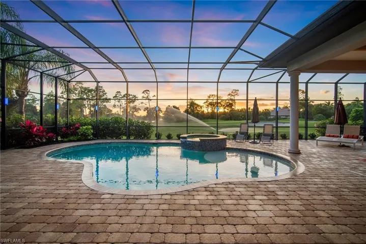 twilight pool shot