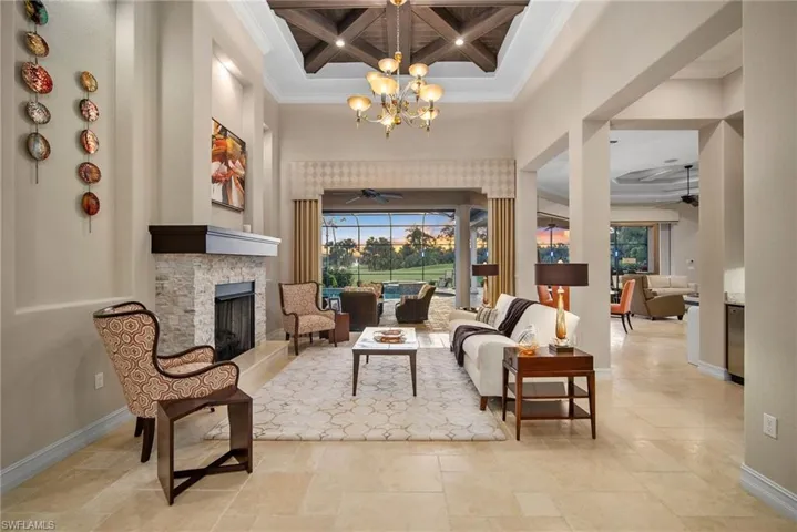 Twilight sitting room