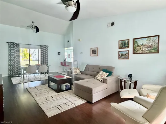 Great Room with Vaulted Ceiling