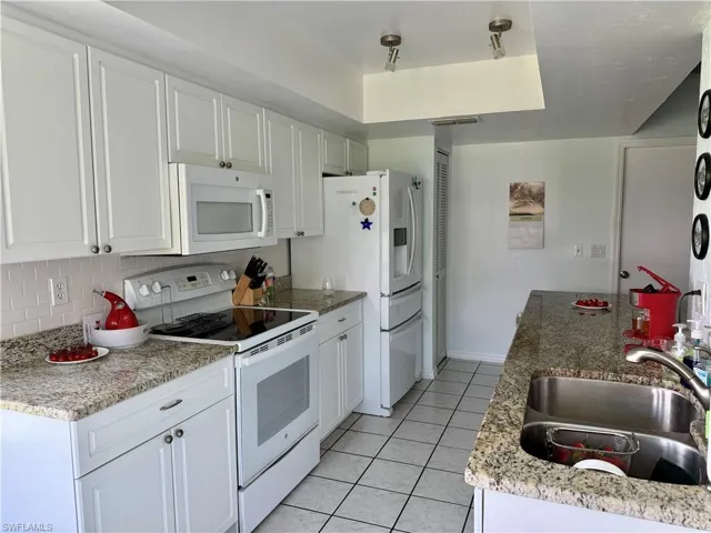 Kitchen with granite countertops