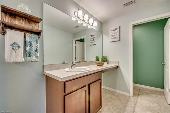 En Suite Bath with Makeup Station