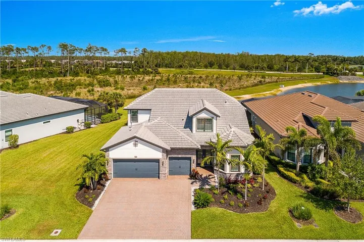Located at the end of a cul-de-sac-, this home sits on a private, oversized lot with water and preserve views.