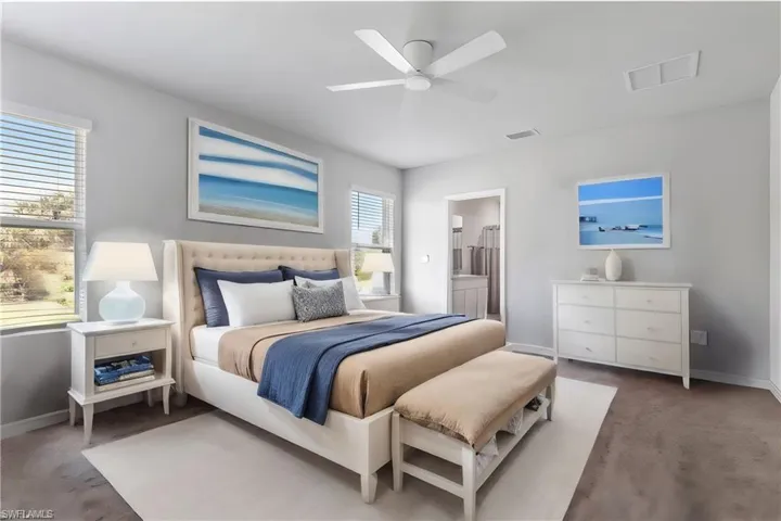 Master bedroom Virtually Staged