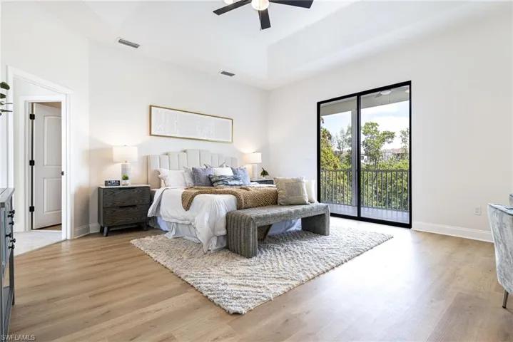 Spacious Master suite with private living area and wet bar